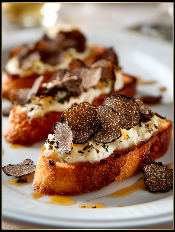 Truffle Cheese Crostini